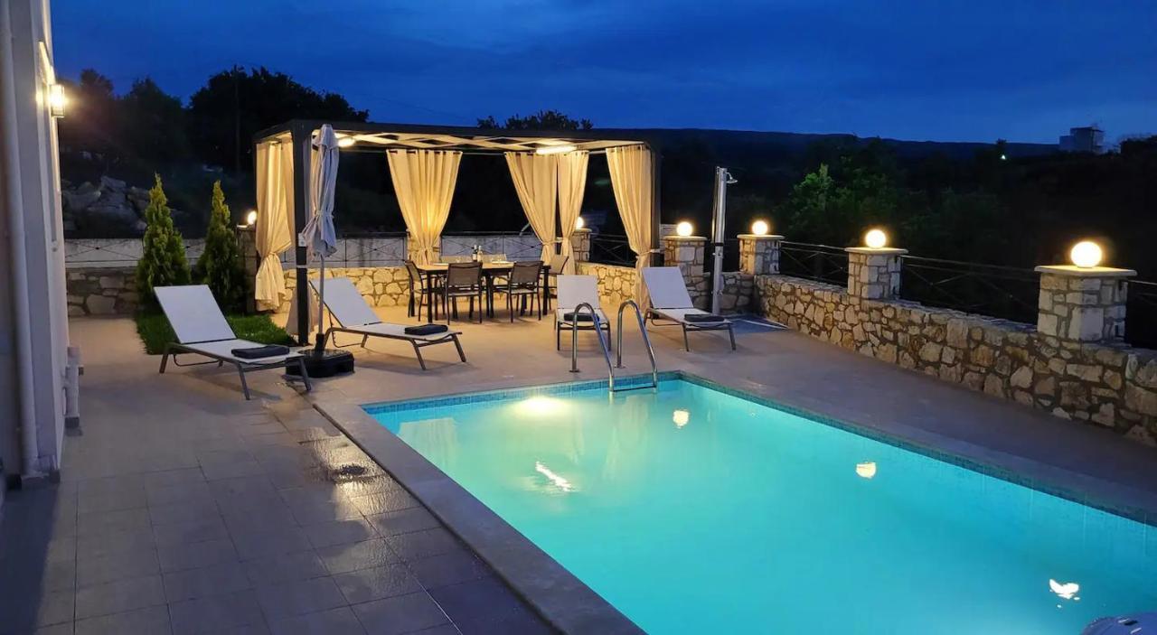 Natural View Villa With Private Pool Skouloúfia Esterno foto